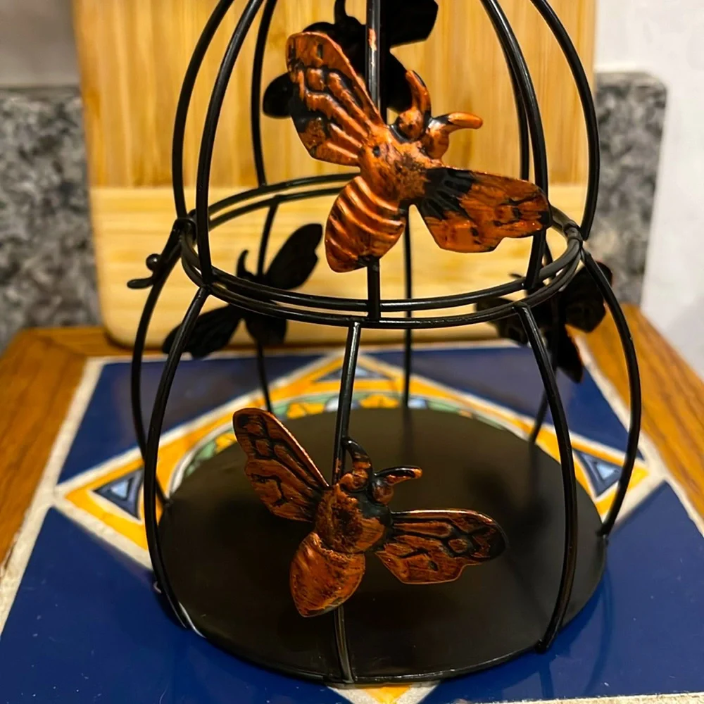 Decorative Black and Orange Bee 🐝 Cage